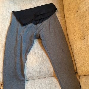 Active Maternity capris,dark gray in color
